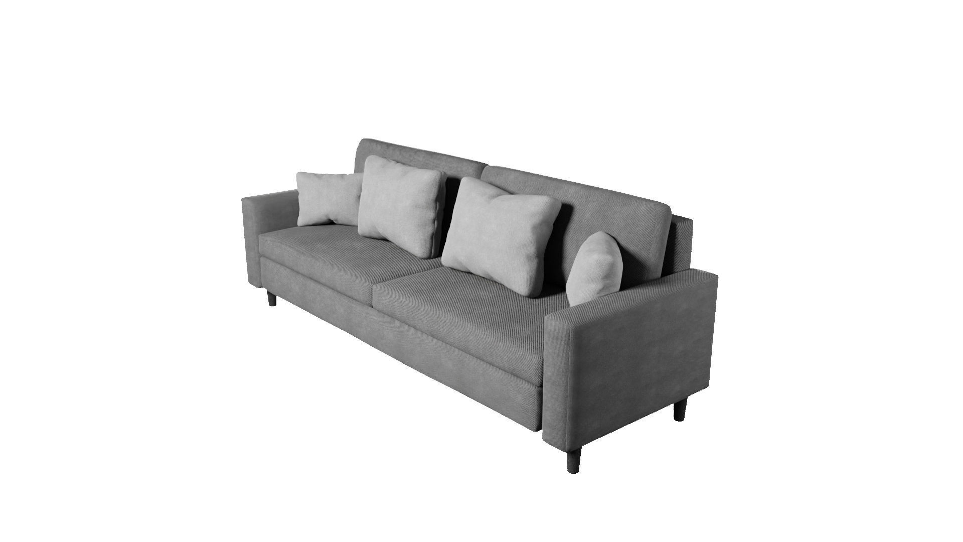 Cotton Sofa by Nikdox Low-poly 3D model_8