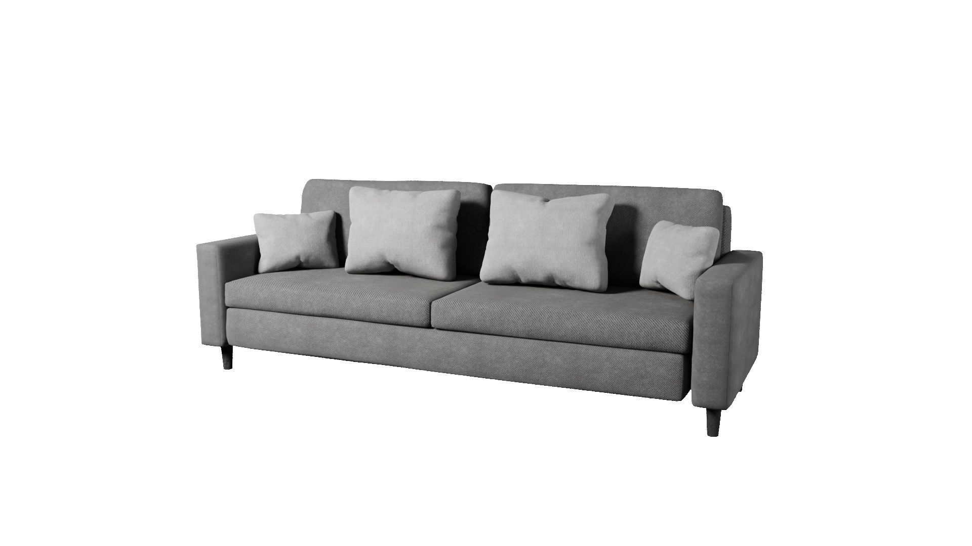 Cotton Sofa by Nikdox Low-poly 3D model_7