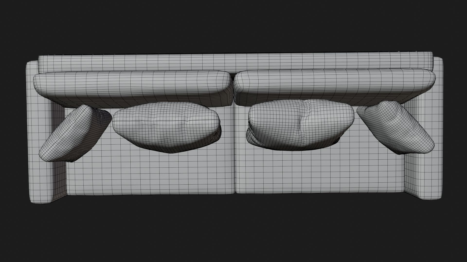 Cotton Sofa by Nikdox Low-poly 3D model_19