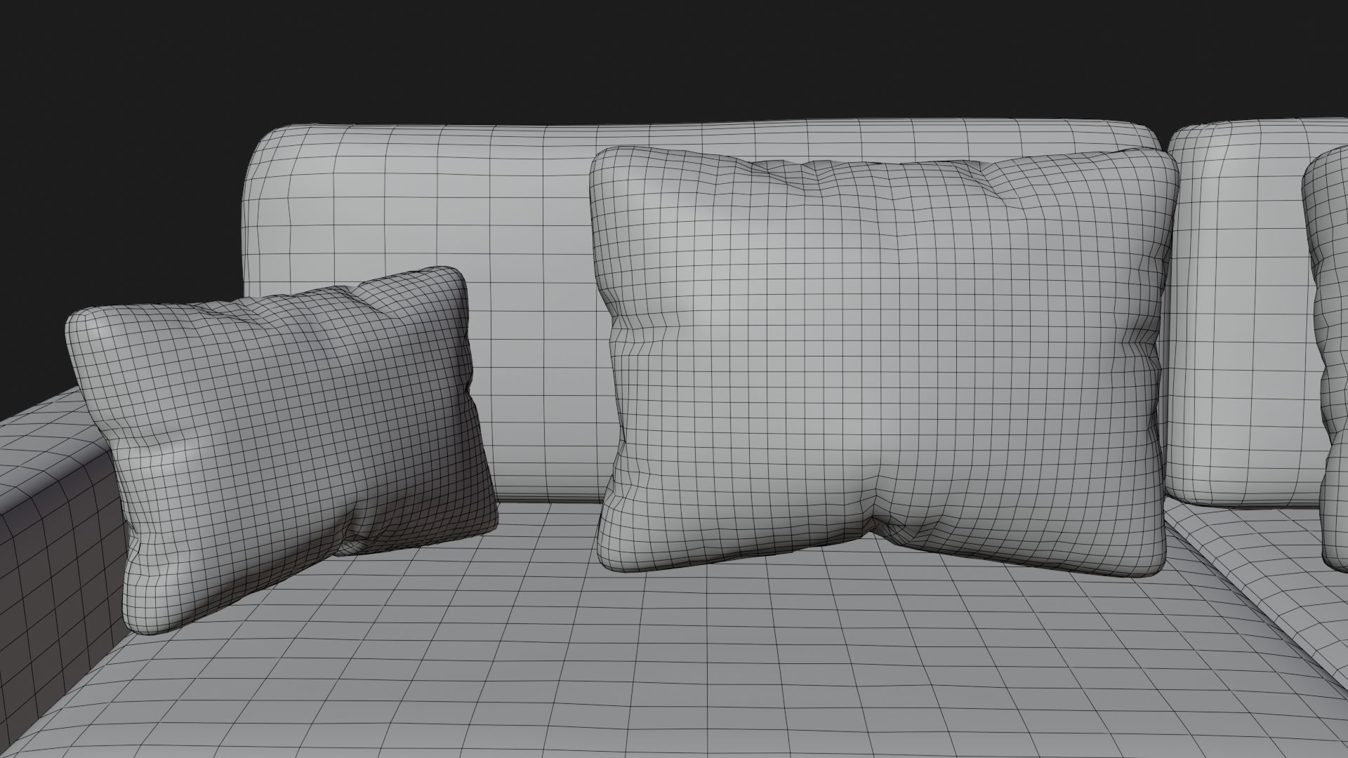 Cotton Sofa by Nikdox Low-poly 3D model_15