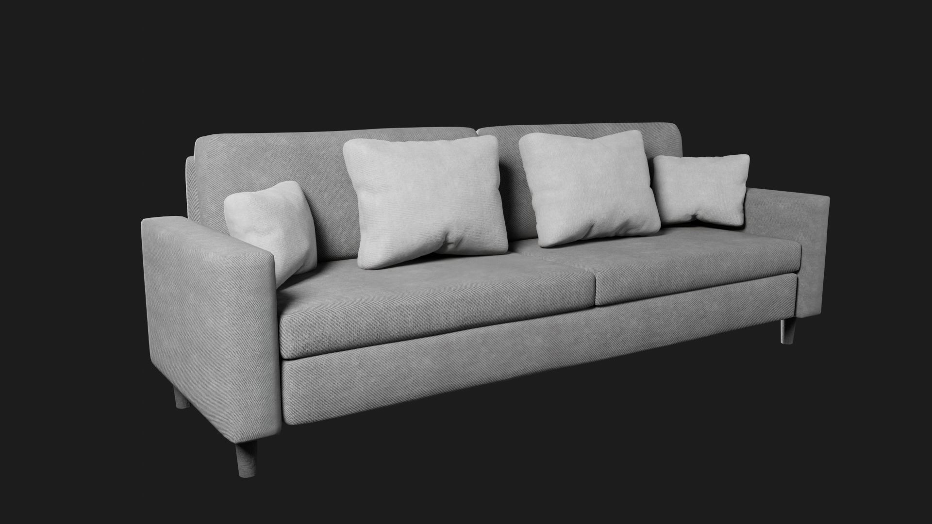 Cotton Sofa by Nikdox Low-poly 3D model_17