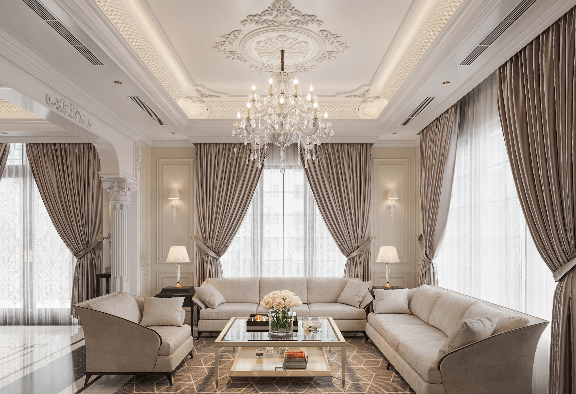 Living interior design Model - 03 3D model_6