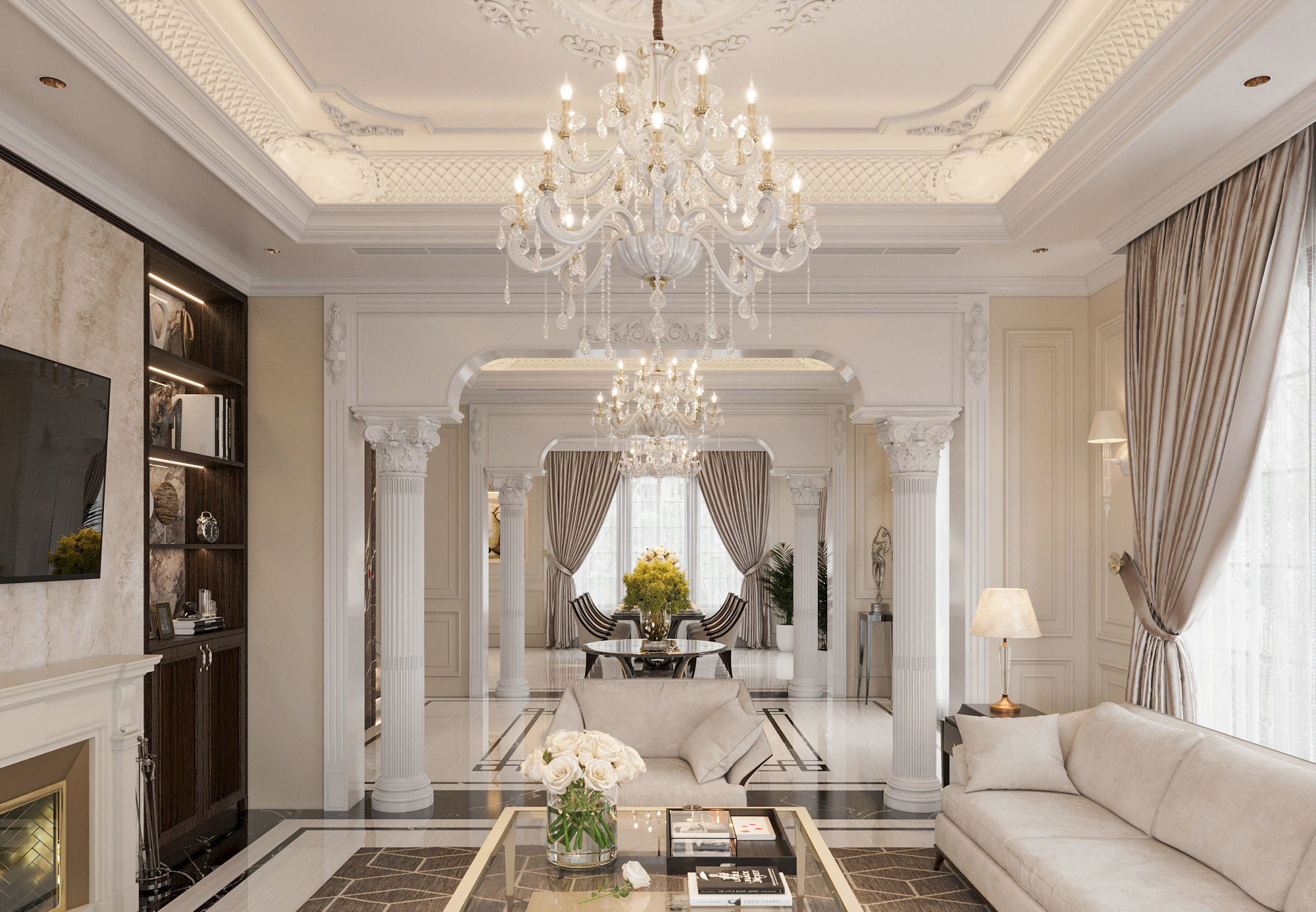Living interior design Model - 03 3D model_5