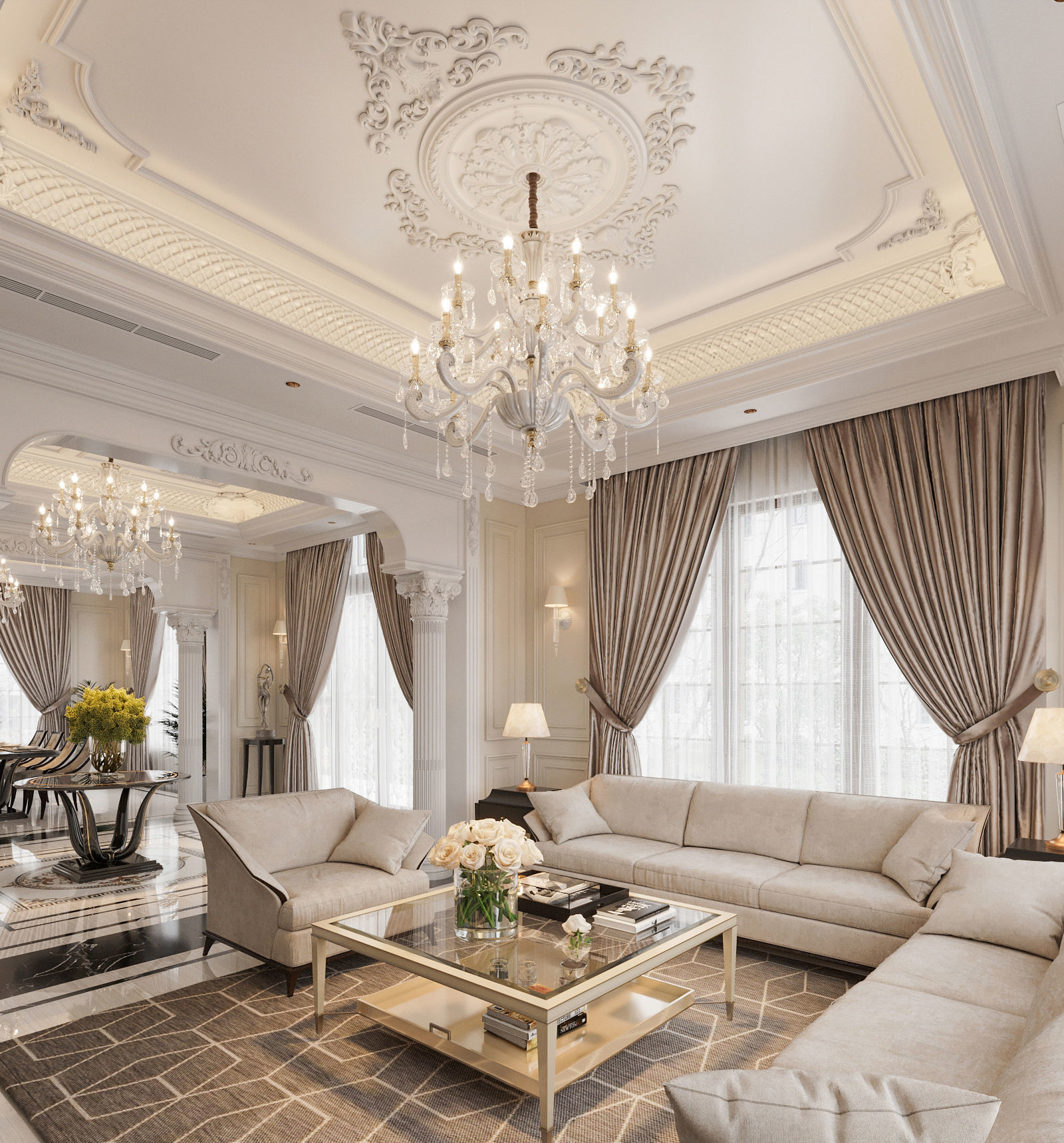 Living interior design Model - 03 3D model_1