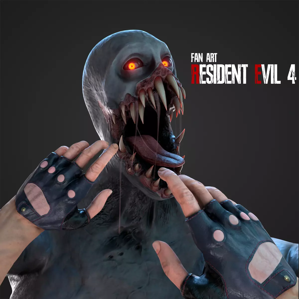 Character Fan art RE4 Regenerator 3D model_0