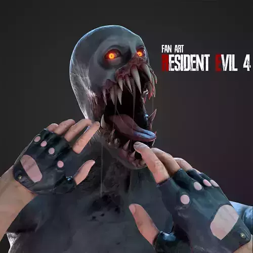 Character Fan art RE4 Regenerator 3D model
