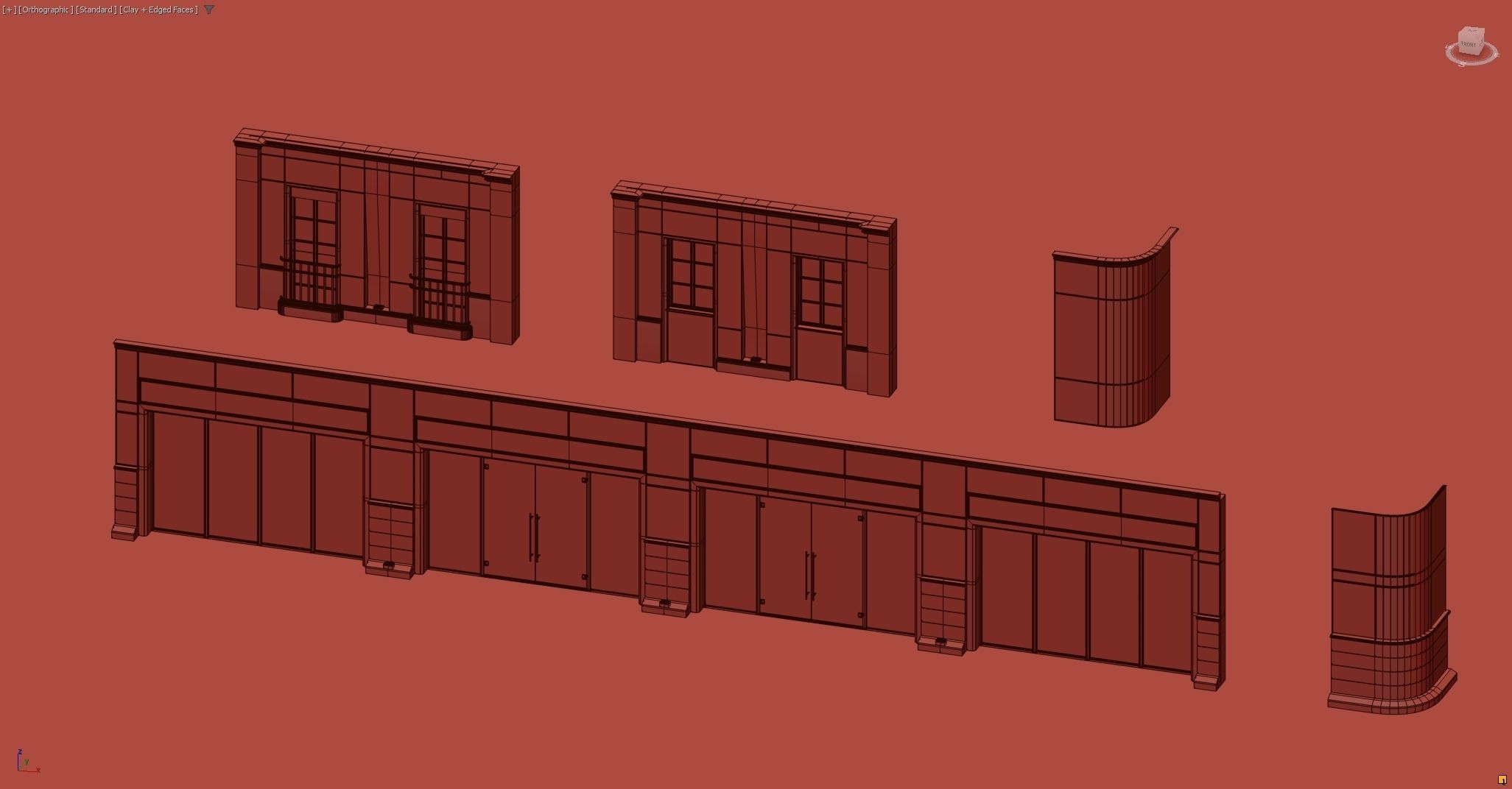 Modular City Building 3D model_12