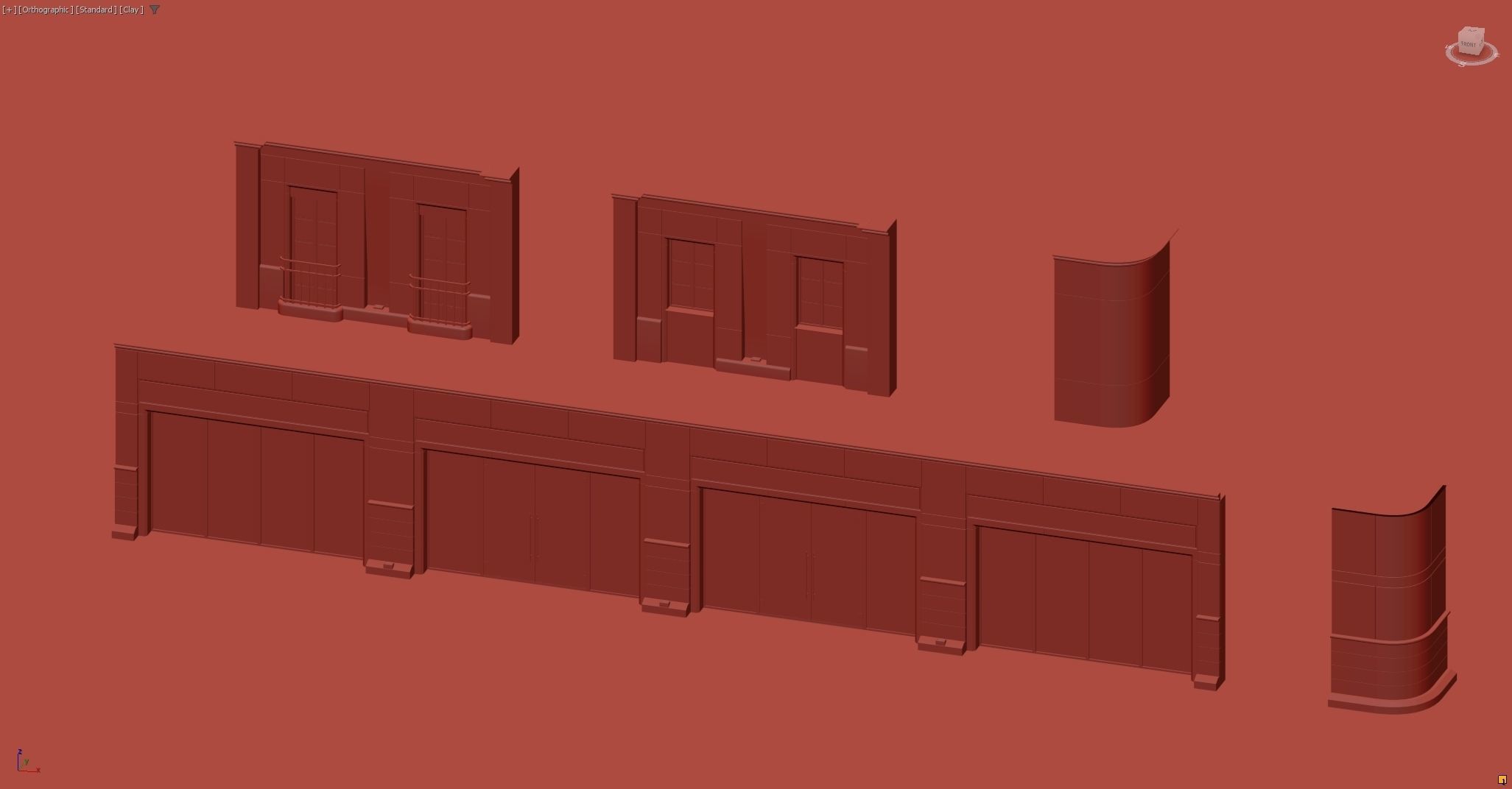 Modular City Building 3D model_22