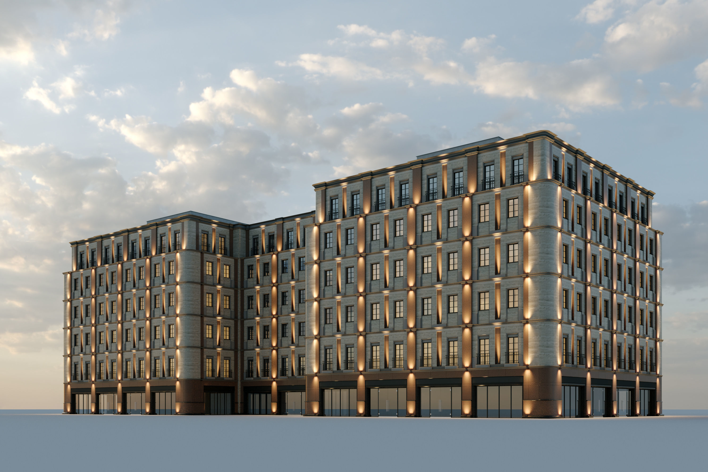 Modular City Building 3D model_7