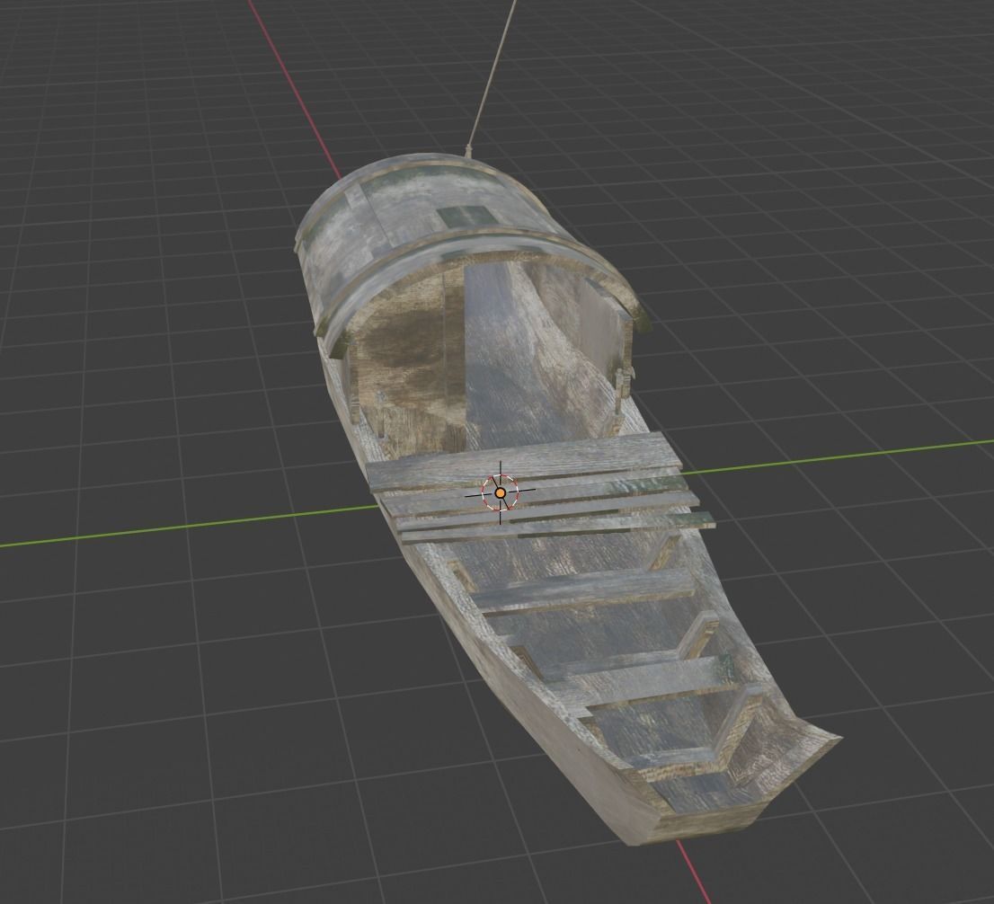 samoan boat Low-poly 3D model_1