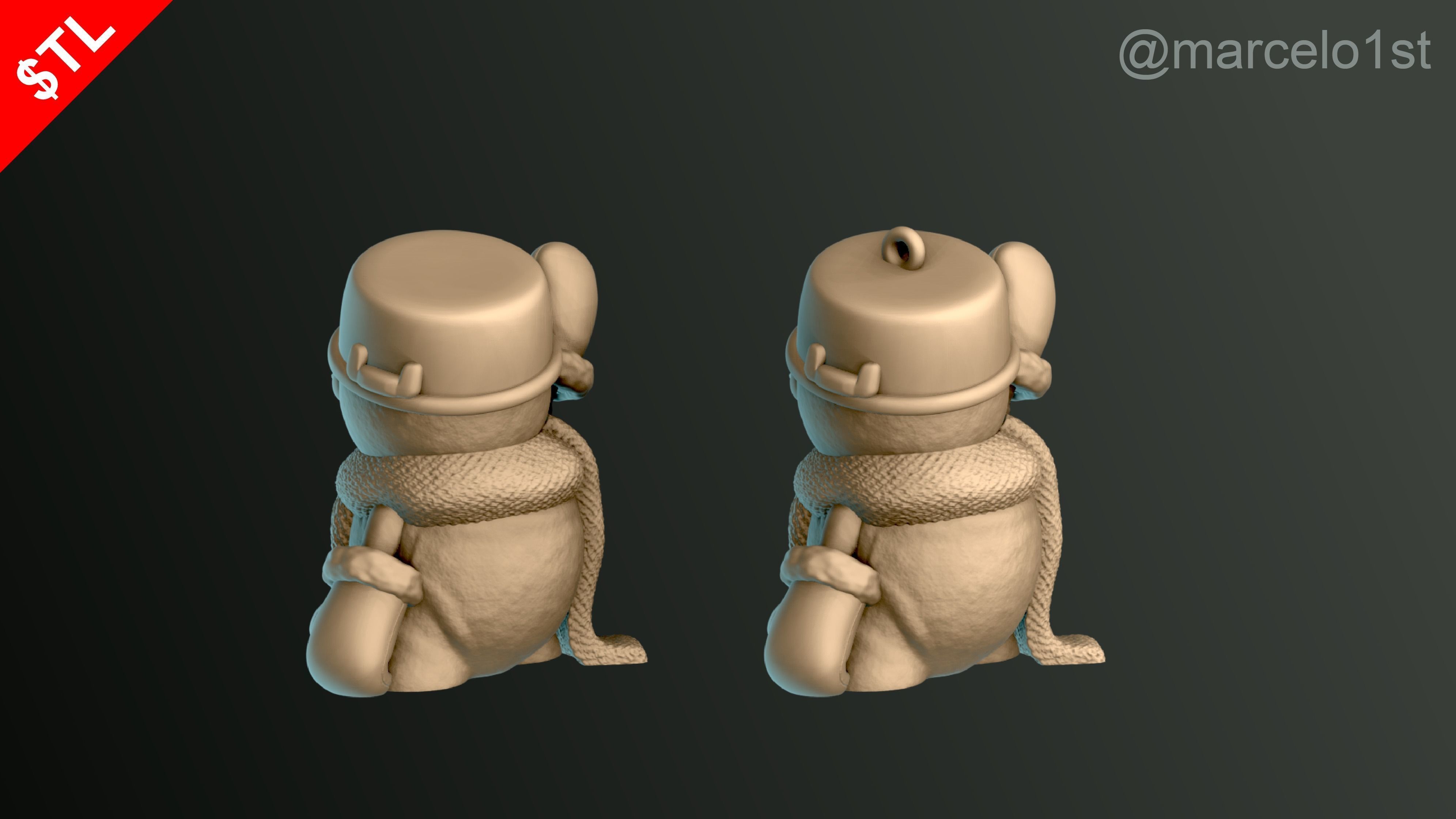 SNOWMAN FOR CHRISTMAS DECORATION 02 3D print model_24