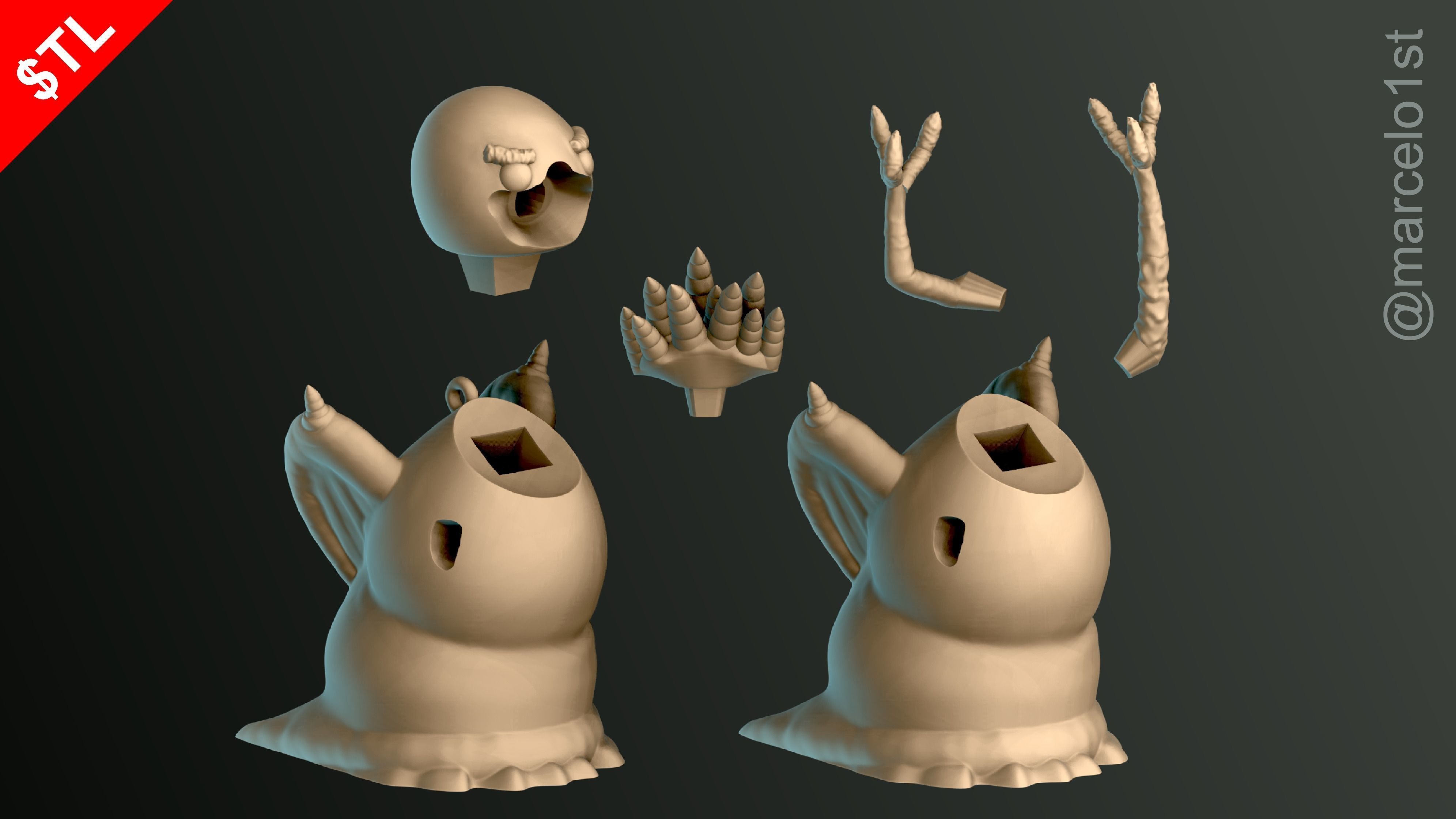 SNOWMAN FOR CHRISTMAS DECORATION 02 3D print model_33