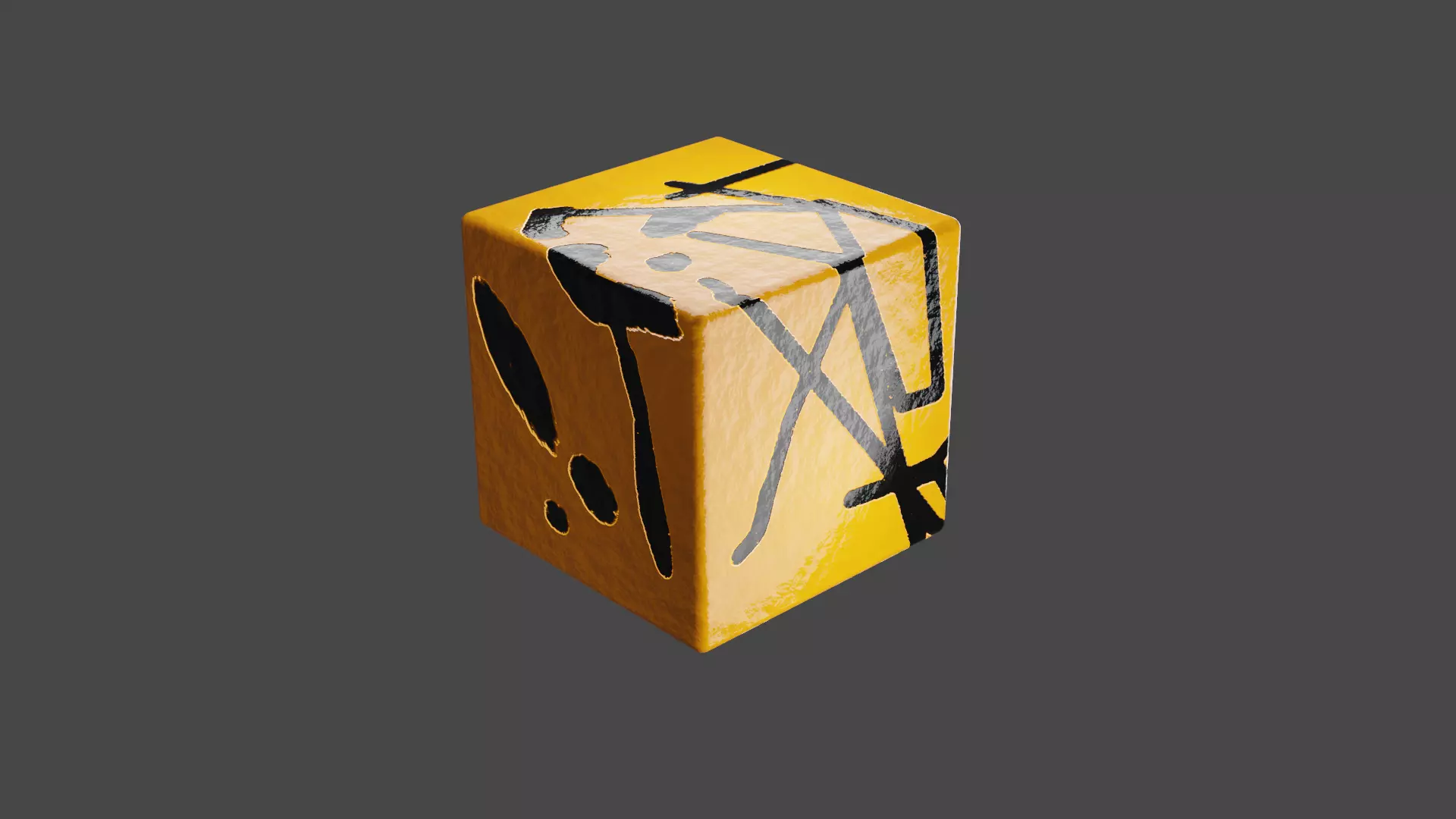 Cube with shades Texture