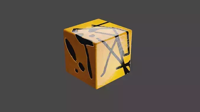 Cube with shades Texture