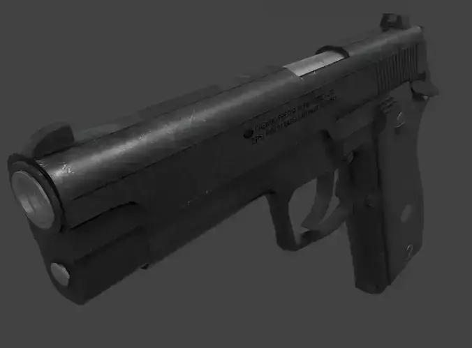 ROK Army Daewoo K5 Pistol Low-poly 3D model