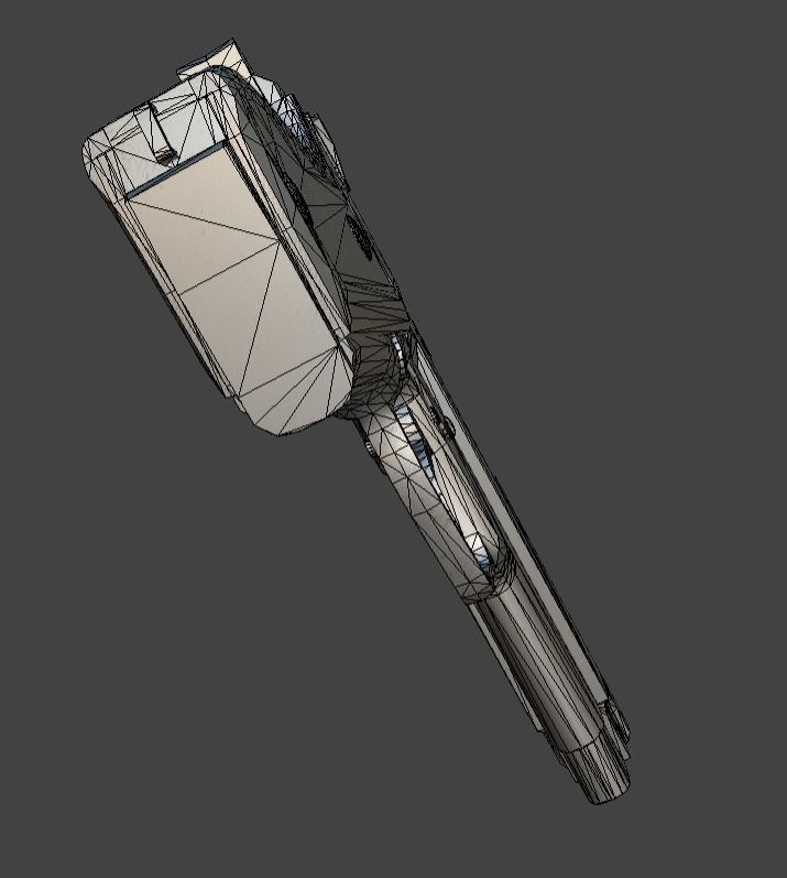 ROK Army Daewoo K5 Pistol Low-poly 3D model_12