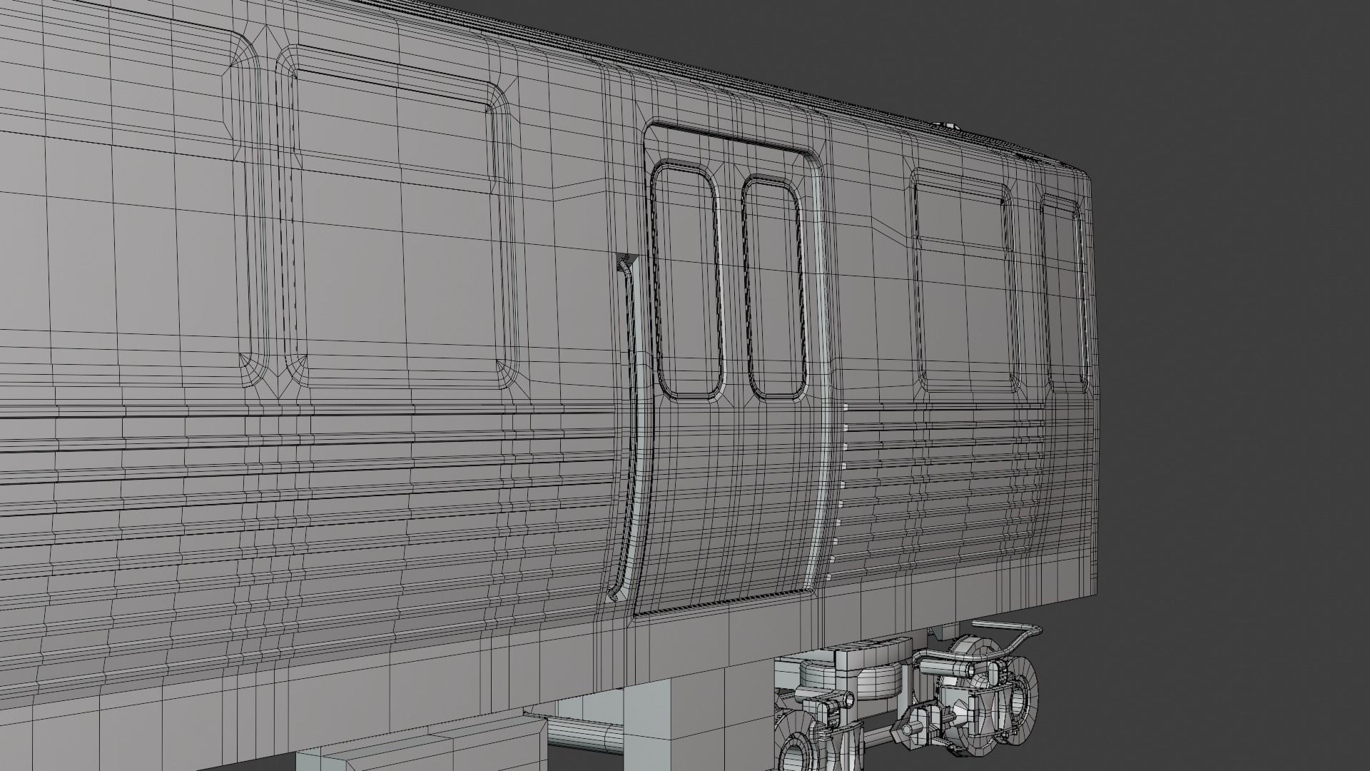 Chicago metro train 3D model_10