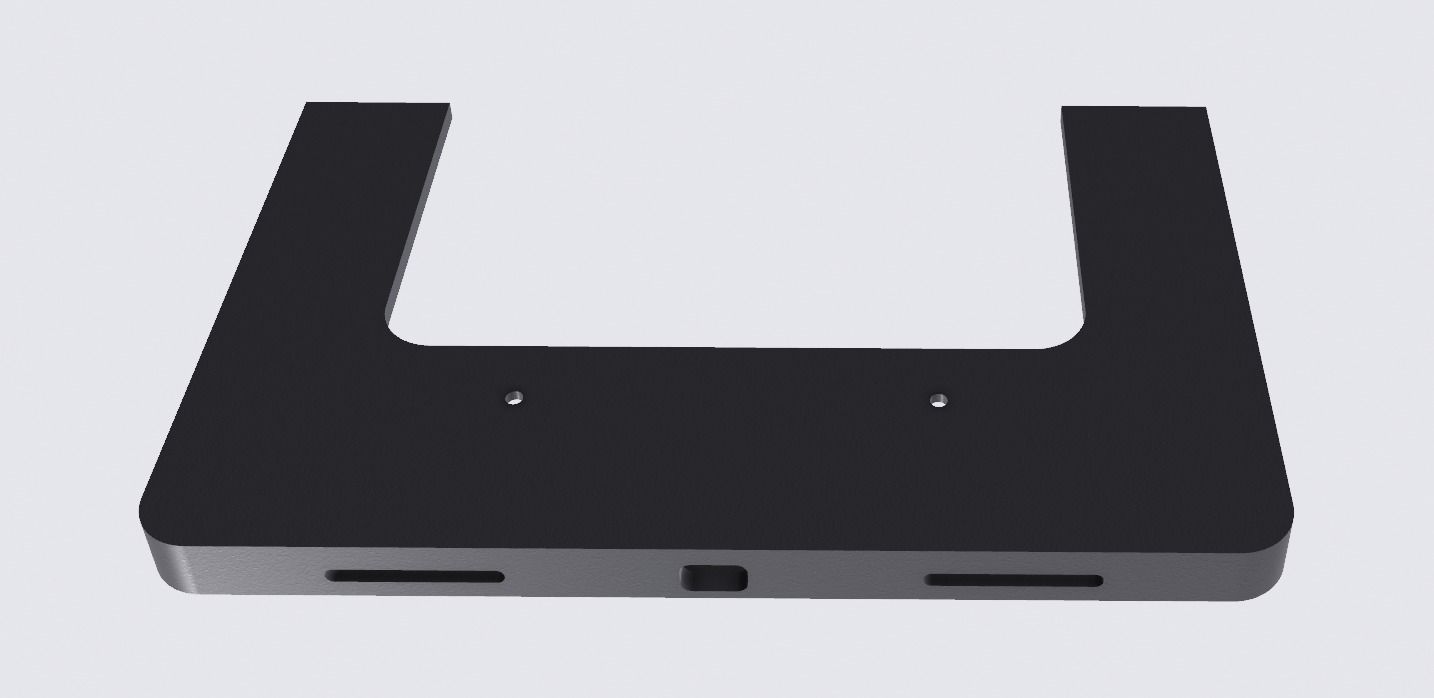 iPad Pro 11 2018 wall mount 3D print model_3