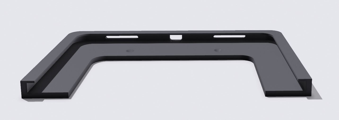 iPad Pro 11 2018 wall mount 3D print model_2