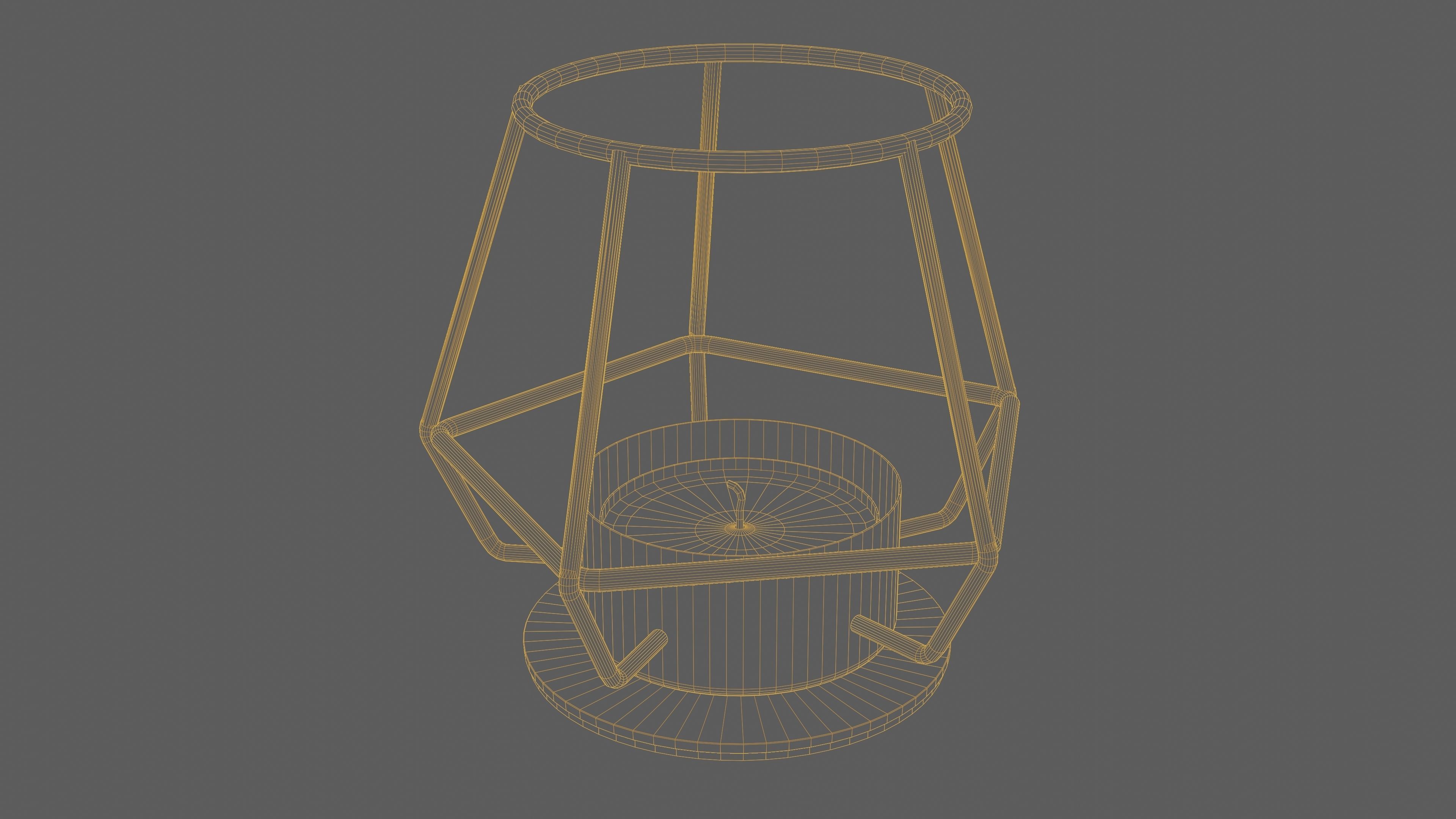 Brass Candle 3D Model 3D model_11