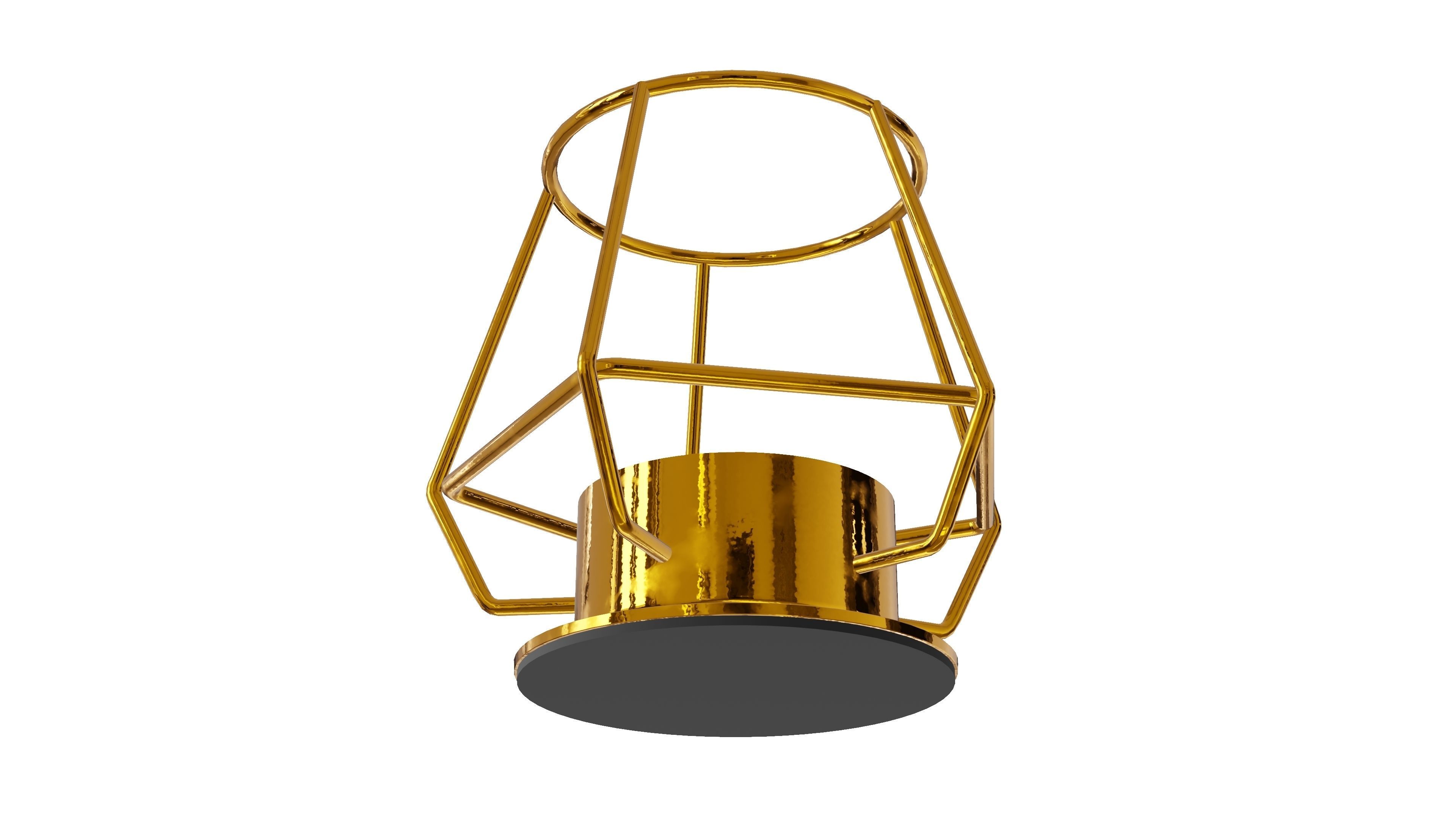 Brass Candle 3D Model 3D model_8