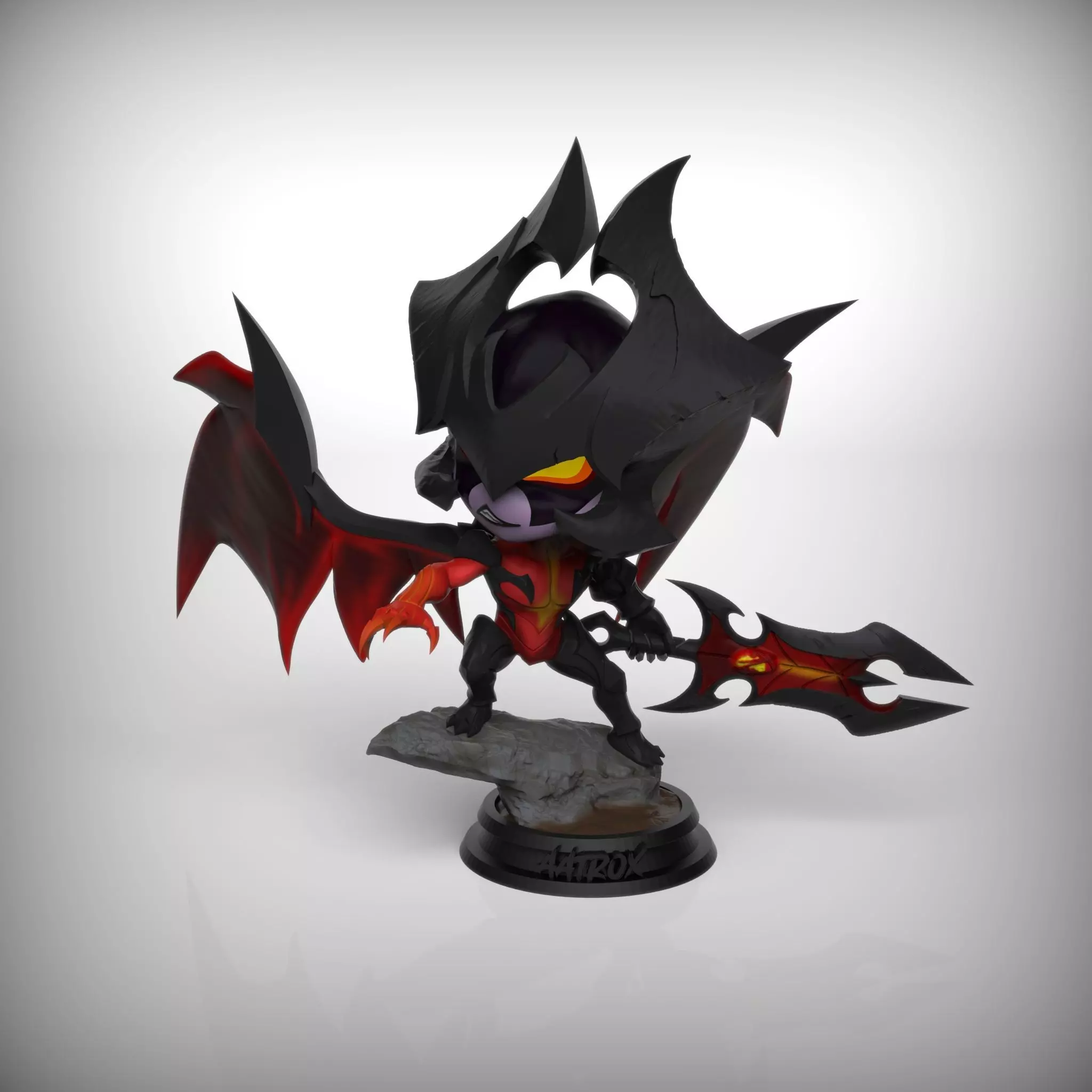 Aatrox chibi tft league of legends 3D print model_0