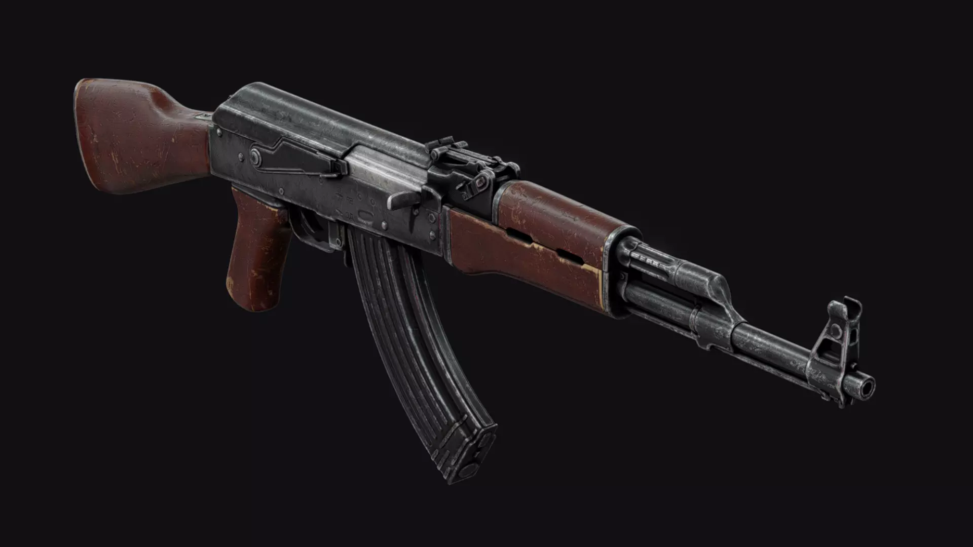 AK-47 Free low-poly 3D model