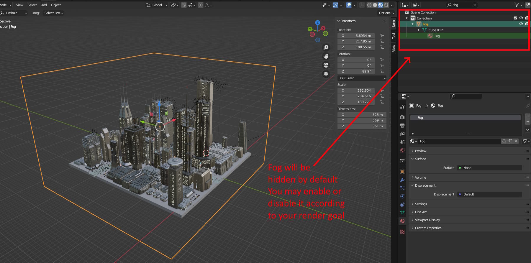 Cyberpunk City Scene - Blender - 50 Buildings with materials 3D model_16