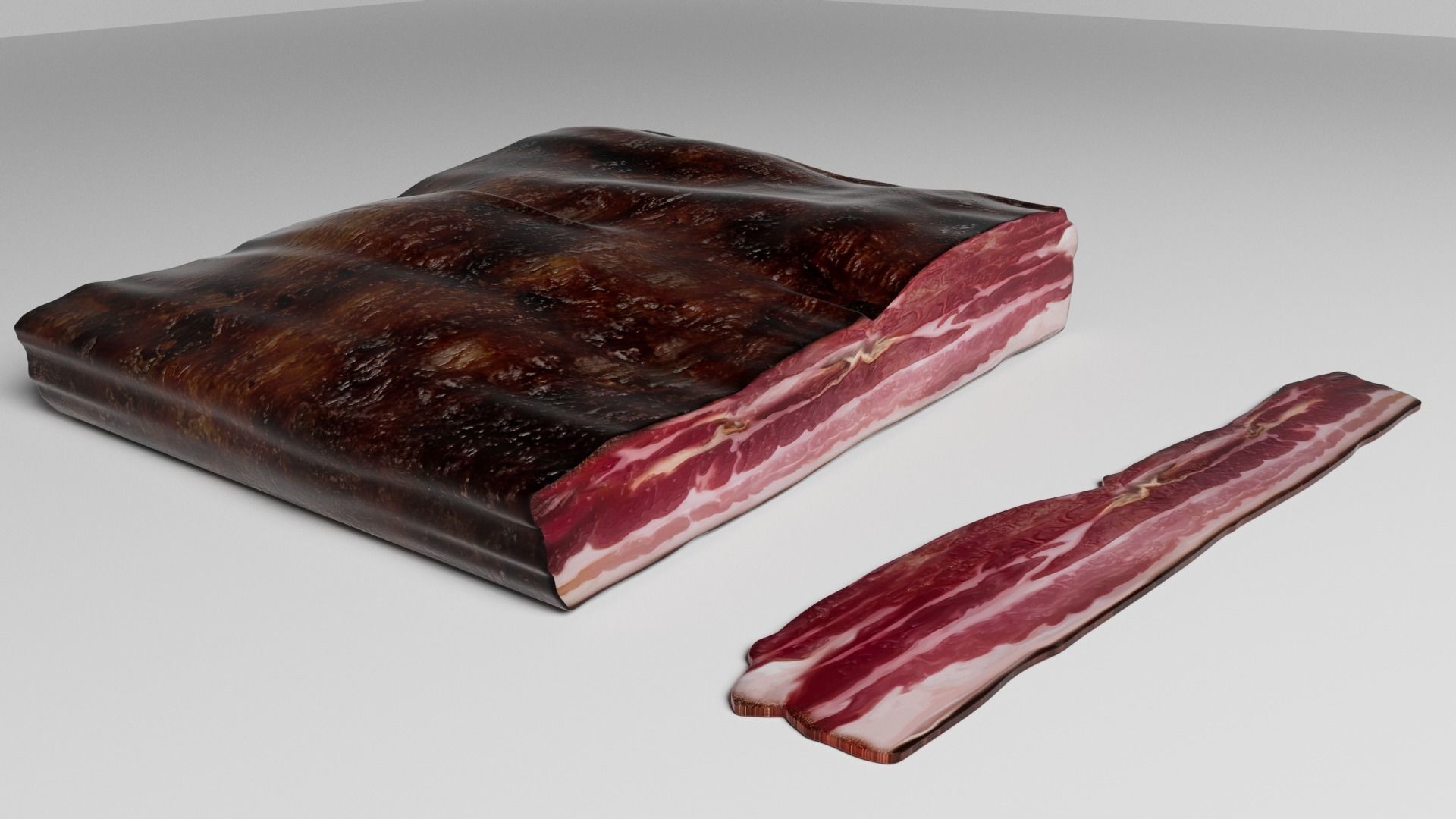Bacon 3D model_2