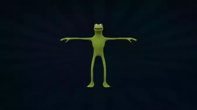 KERM-001 Rigged Kermit 3D model