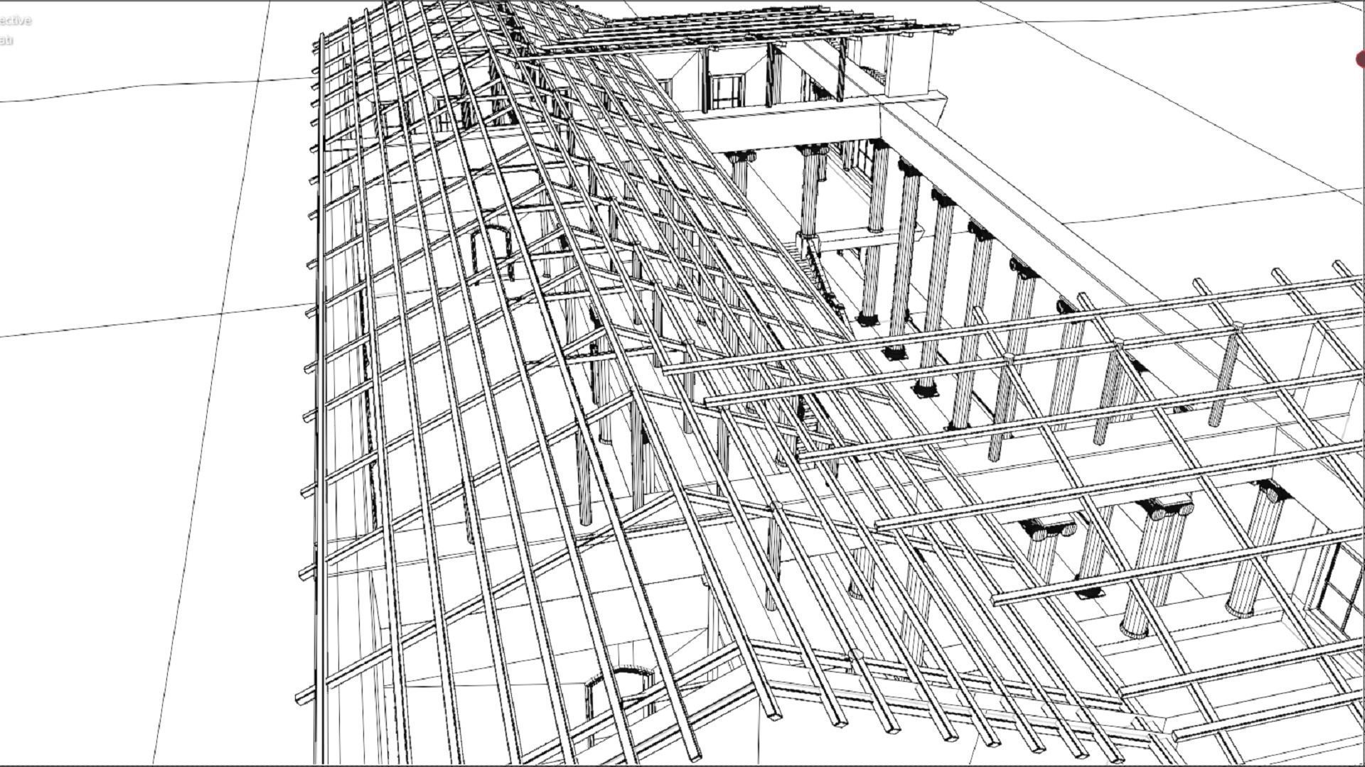 Ancient Roman Government Building Low-poly 3D model_14