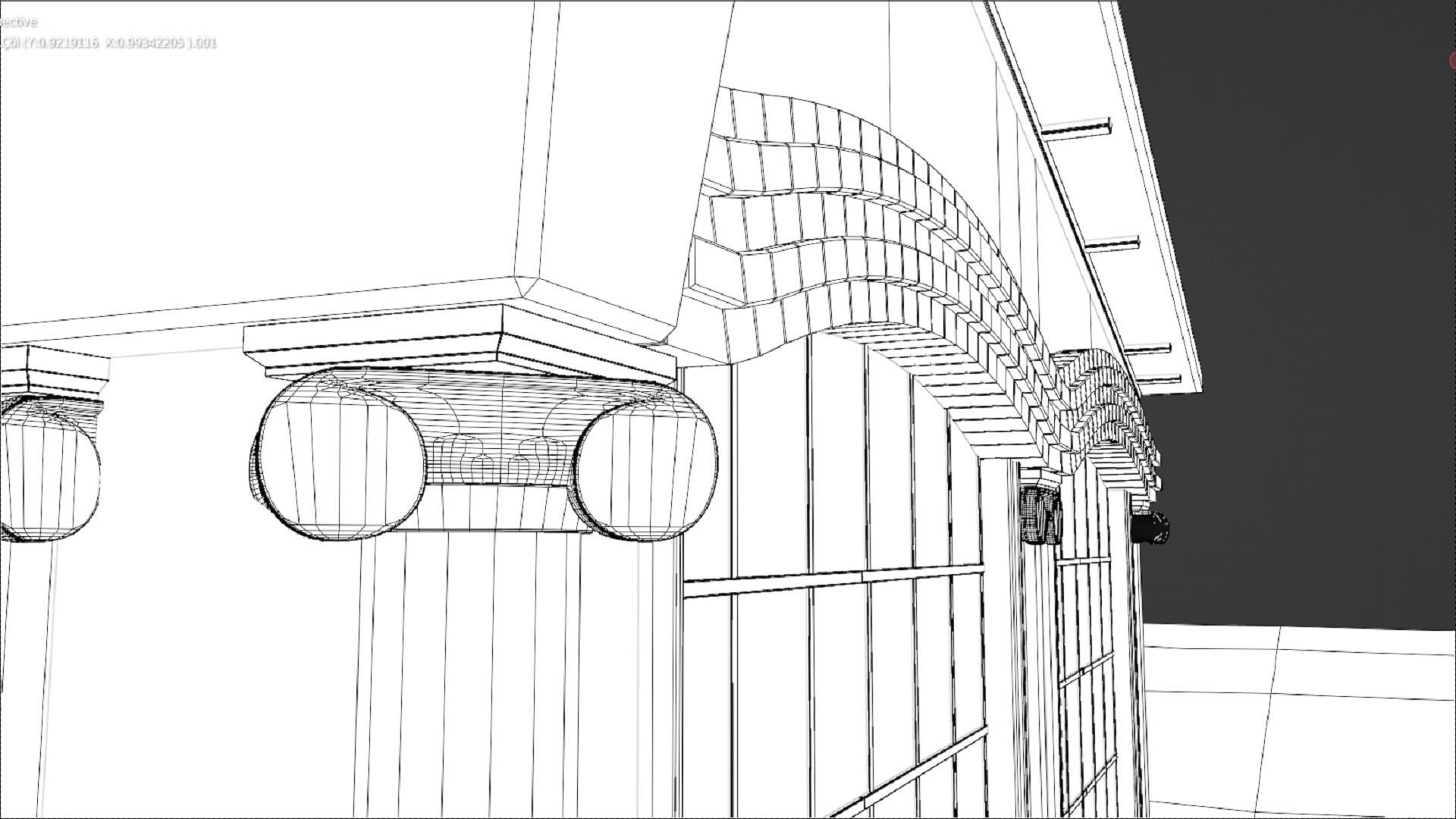 Ancient Roman Government Building Low-poly 3D model_18