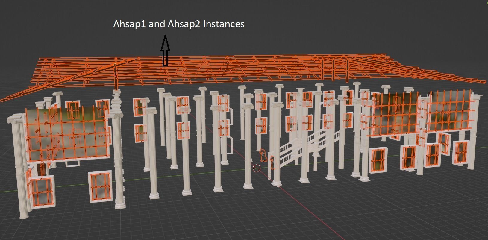 Ancient Roman Government Building Low-poly 3D model_20