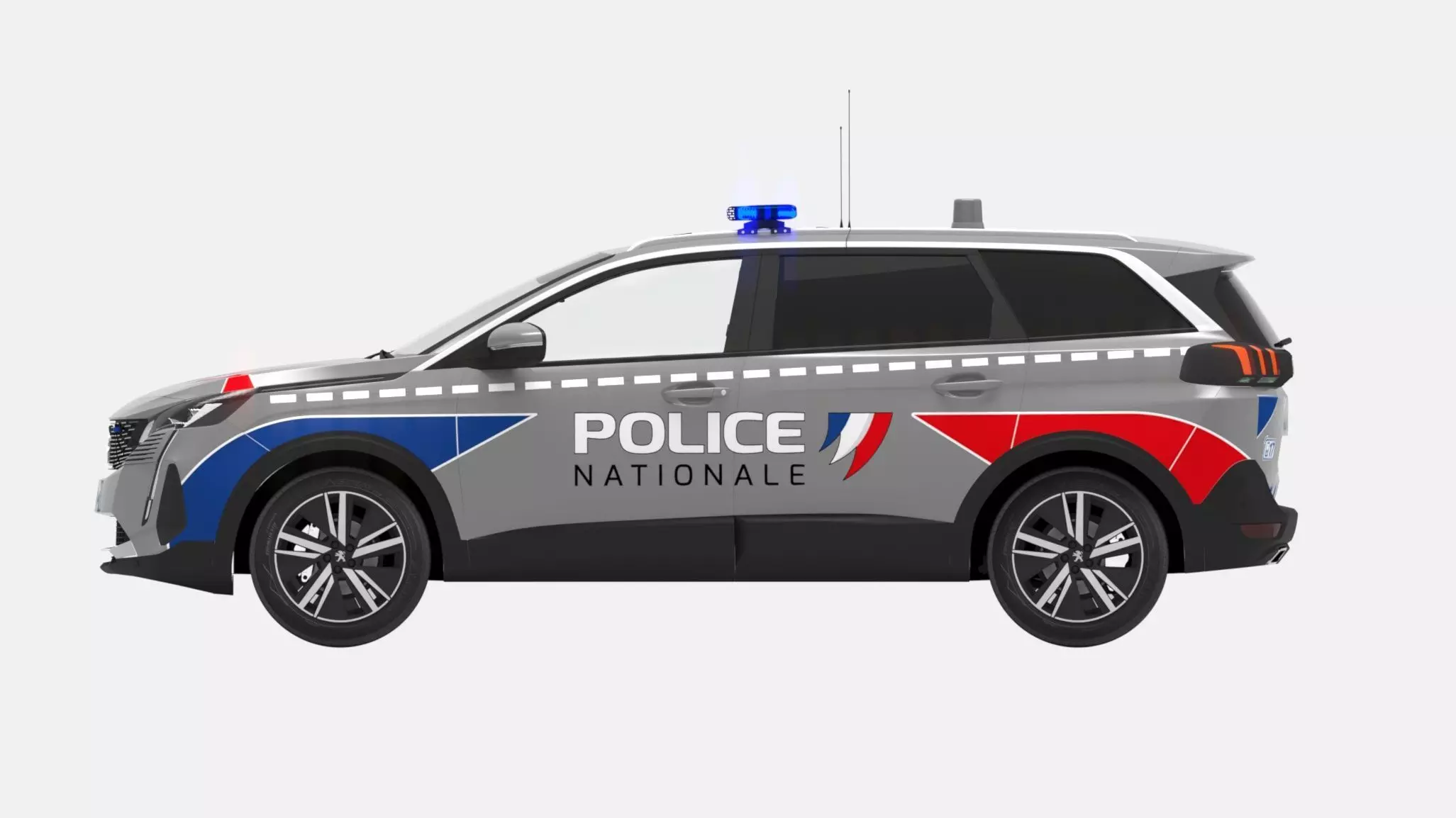 Police Peugeot 5008  3D model_0