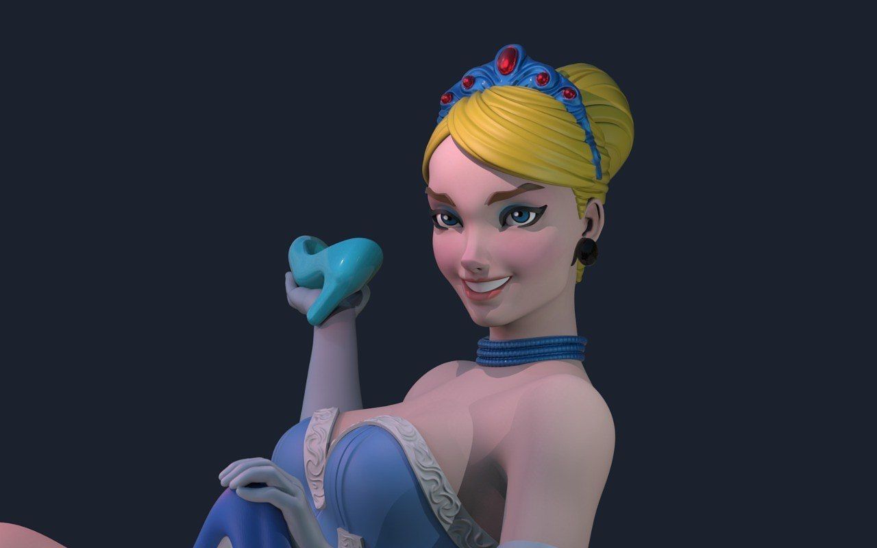 Cinderella Disney Princess  3D print model_10