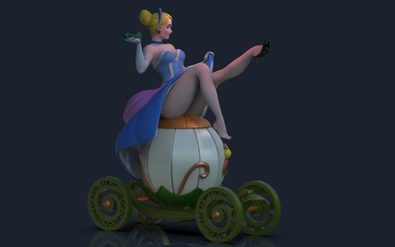 Cinderella Disney Princess  3D print model_9