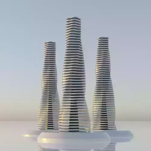 Futuristic Building Concept 3D model