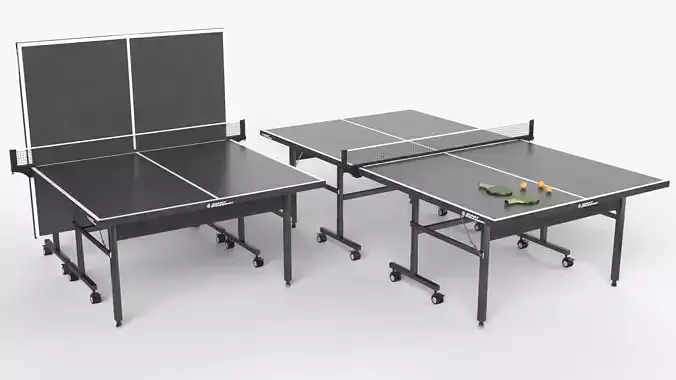 Black Tennis Table Ping Pong  rackets  and ball