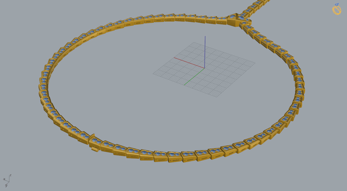 Bvlgari Serpenti Necklace  3D print model_8