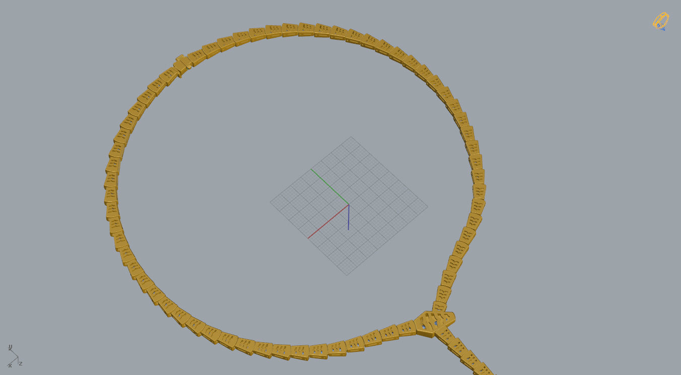 Bvlgari Serpenti Necklace  3D print model_12