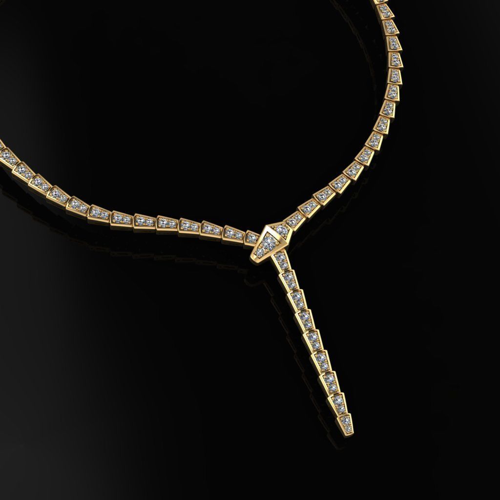 Bvlgari Serpenti Necklace  3D print model_0