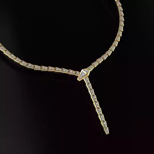 Bvlgari Serpenti Necklace  3D print model