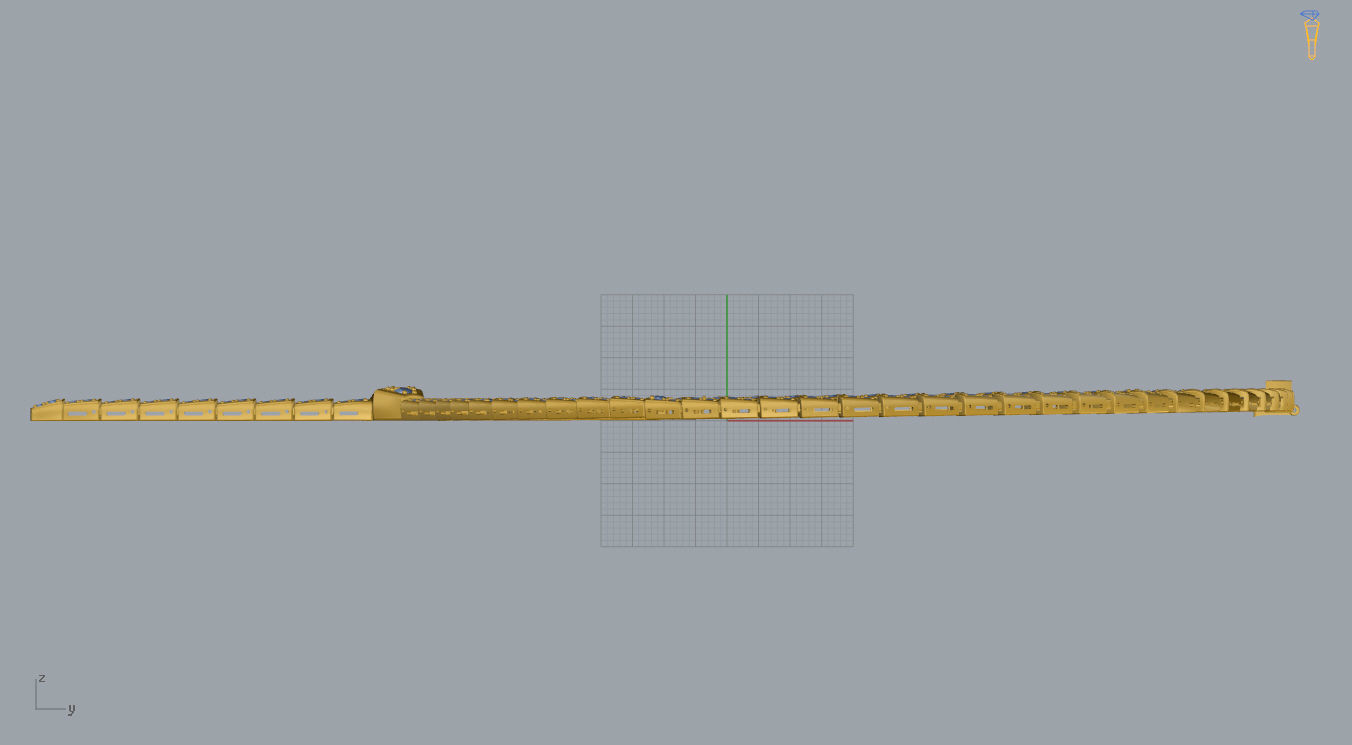 Bvlgari Serpenti Necklace  3D print model_11