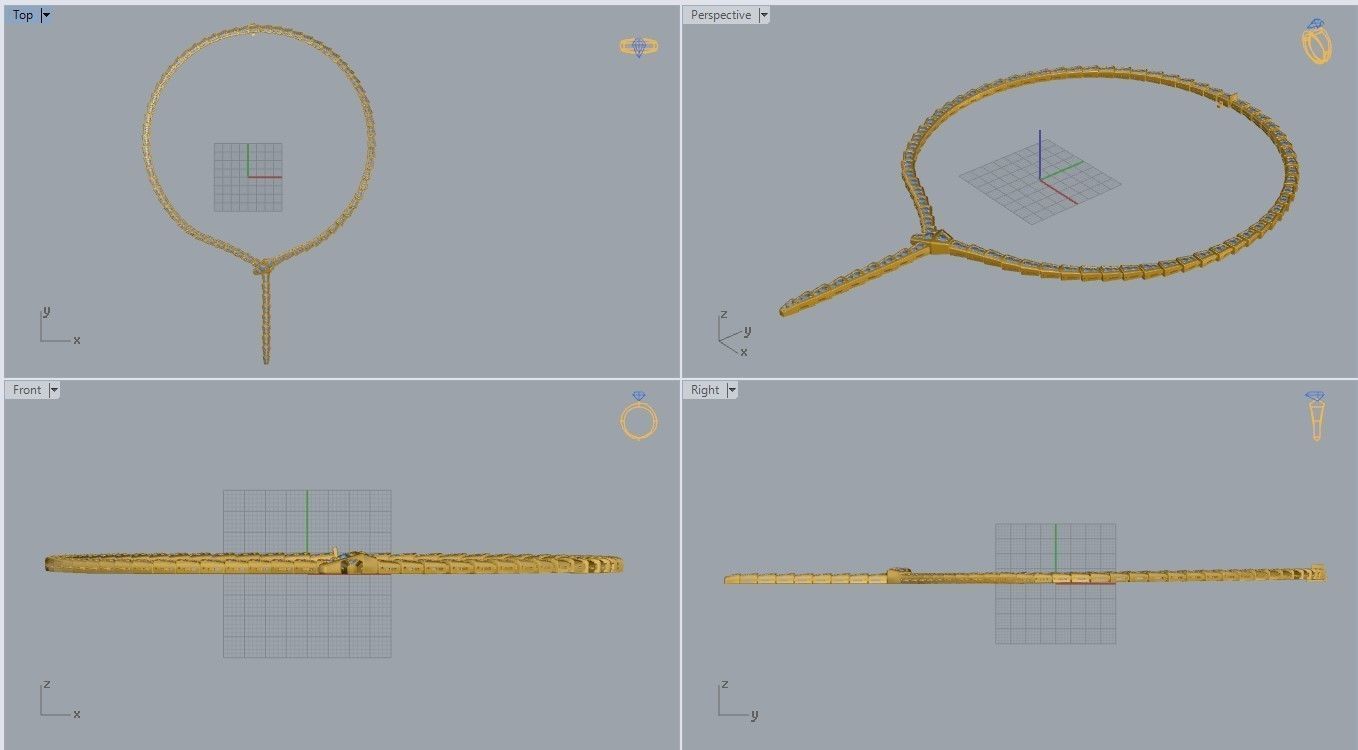 Bvlgari Serpenti Necklace  3D print model_5