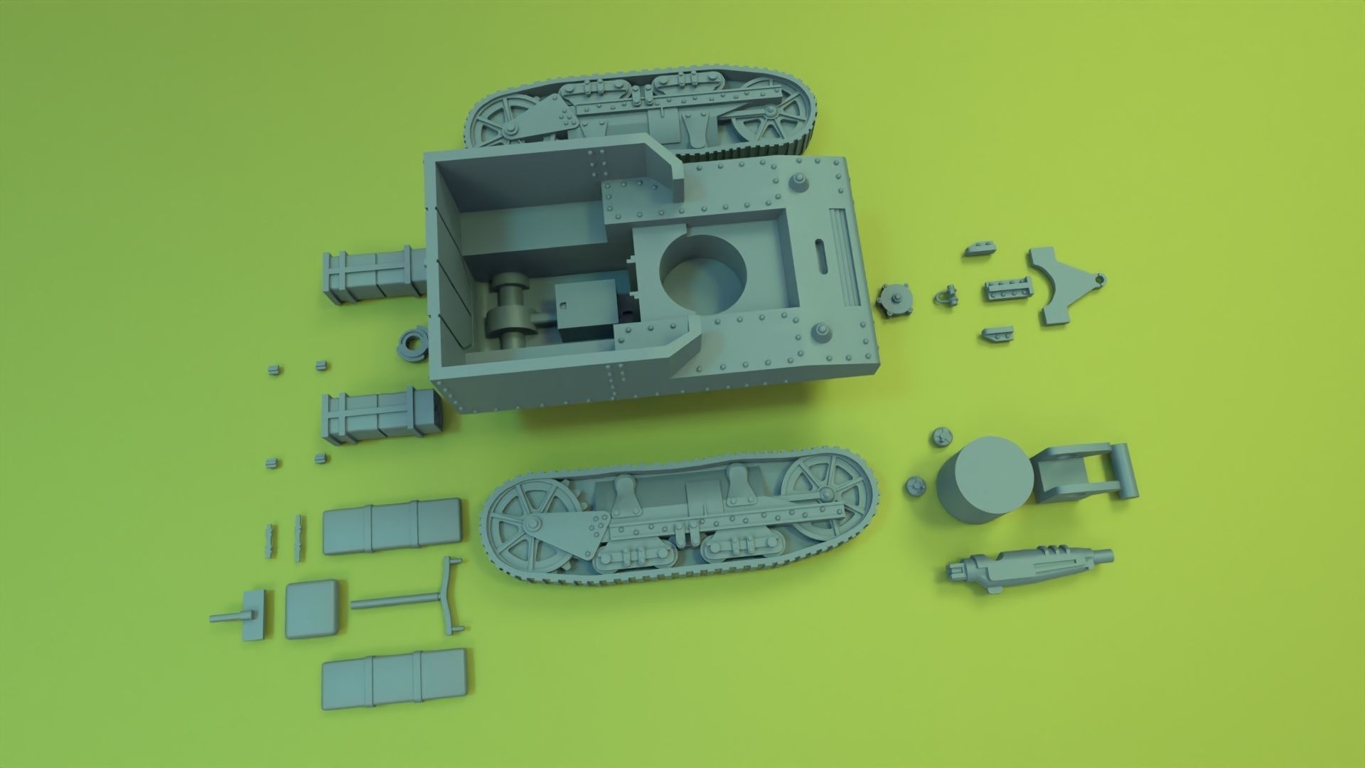 T1 HMC 3D print model_1