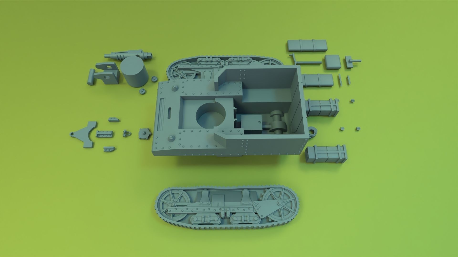 T1 HMC 3D print model_26