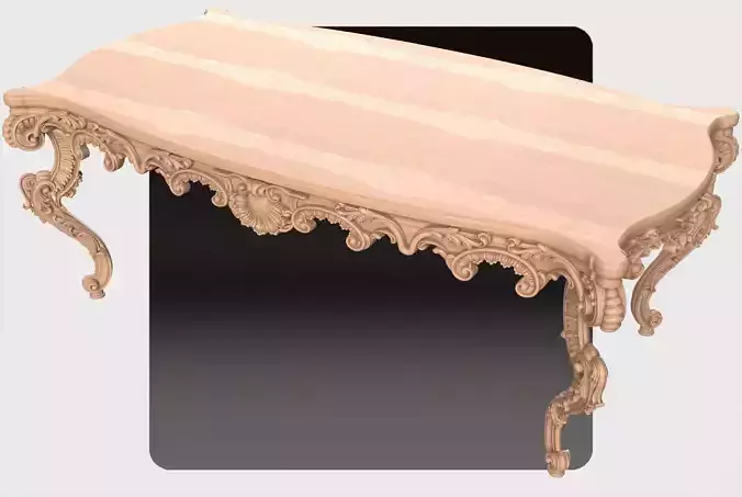 Carved dinner table for CNC 04