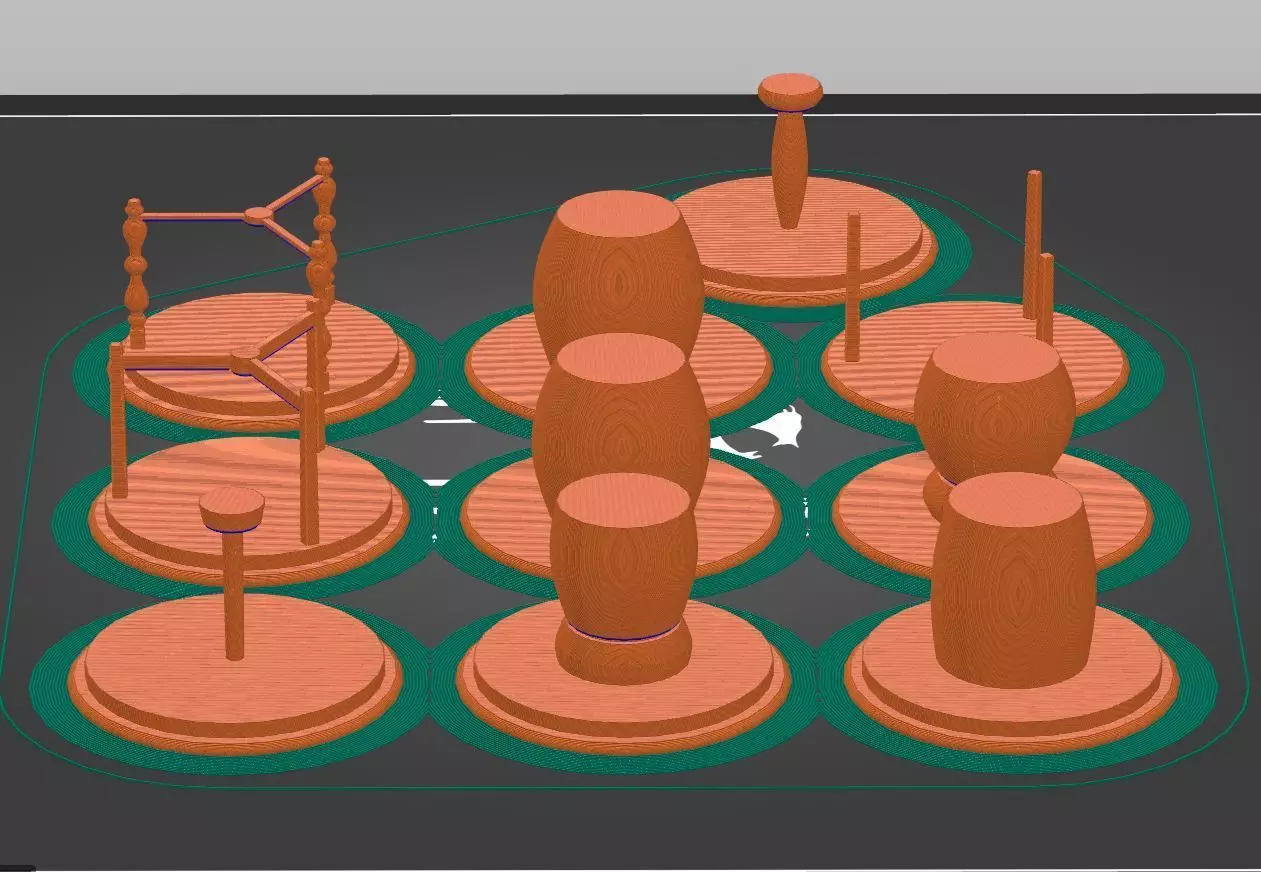 10 ROUND DINING TABLES COLLECTION 3D print model_0