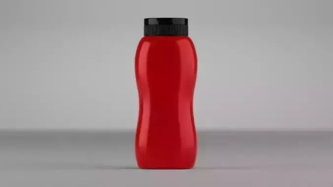 Sauce Bottle 3D model