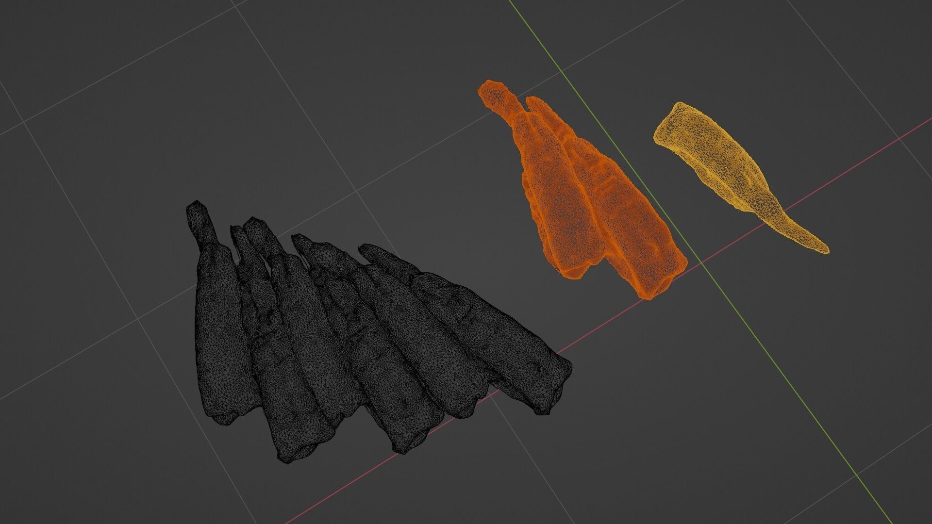 Sushi Delight 3D Scanned Shrimp Nigiri Low-poly 3D model_96